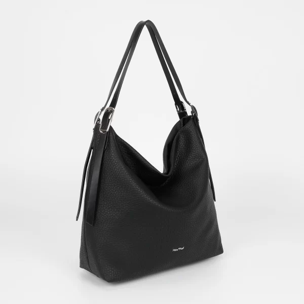 Mimì-Muà Borsa a sacca con doppio manico Nero M8-J201251 - immagine 2