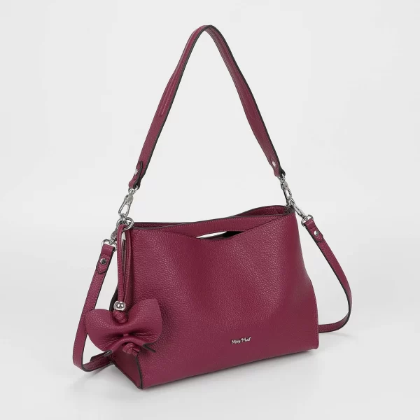 Mimì-Muà Borsa a spalla media Ciclamino M8-J201262 - immagine 2