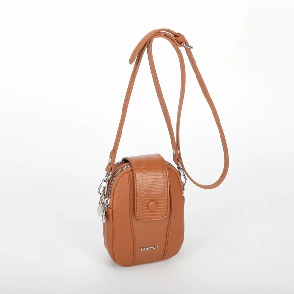 Mimì-Muà Porta cellulare a tracolla Cuoio M8-J201273 - immagine 2