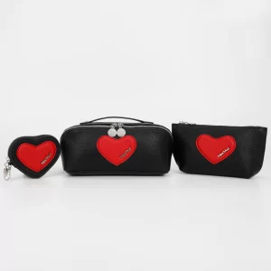 Mimì-Muà Beauty case set Nero/Rosso M8-J201274