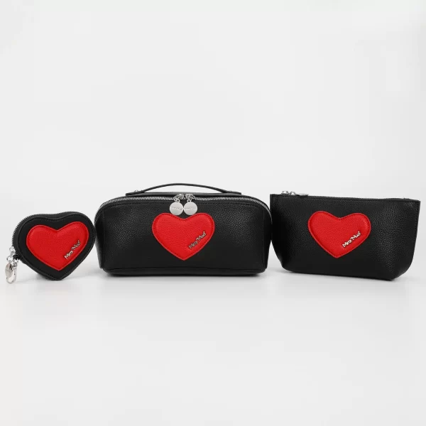 Mimì-Muà Beauty case set Nero/Rosso M8-J201274