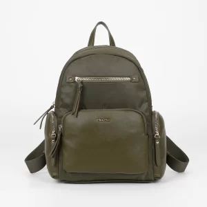 Mimì-Muà Zaino in nylon Verde militare M8-Y201216