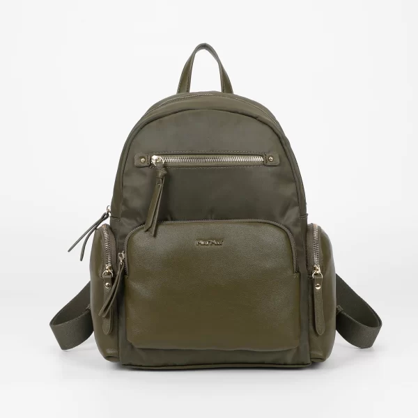 Mimì-Muà Zaino in nylon Verde militare M8-Y201216