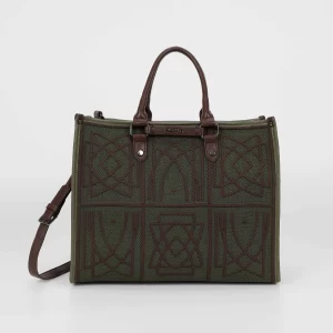Mimì-Muà Borsa tote Verde militare M8-Y201225