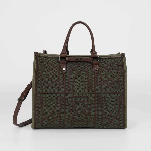 Mimì-Muà Borsa tote Verde militare M8-Y201225