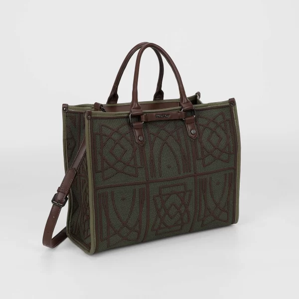 Mimì-Muà Borsa tote Verde militare M8-Y201225 - immagine 2