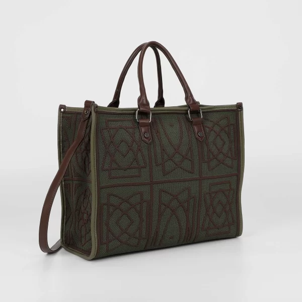 Mimì-Muà Borsa tote Verde militare M8-Y201225 - immagine 4