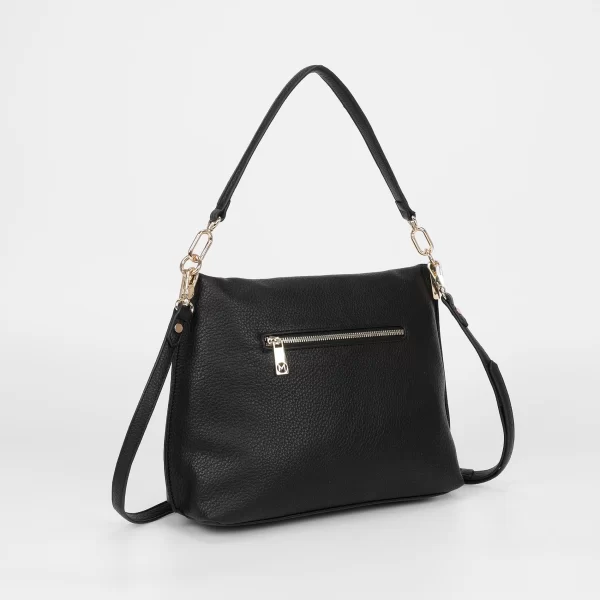 Mimì-Muà Borsa a spalla con effetto piumino Nero M8-Y201237 - immagine 4
