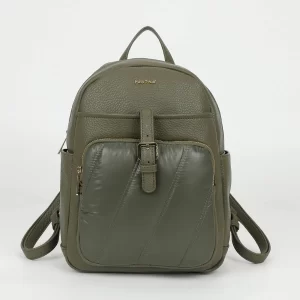 Mimì-Muà Zaino con effetto in piumino Verde militare M8-Y201238