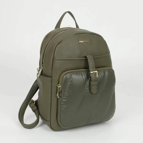Mimì-Muà Zaino con effetto in piumino Verde militare M8-Y201238 - immagine 2