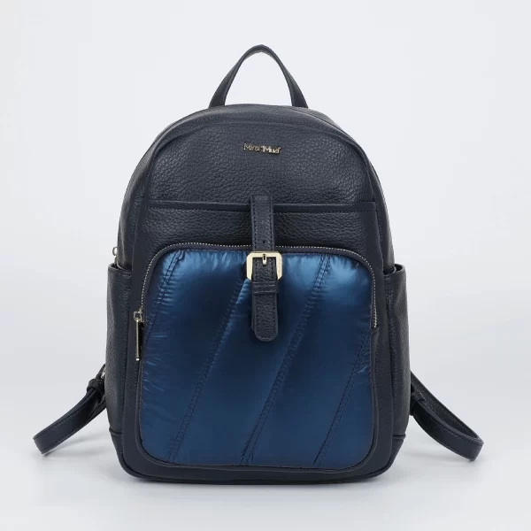 Mimì-Muà Zaino con effetto in piumino Blu M8-Y201238