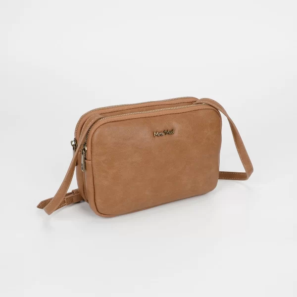 Mimì-Muà Borsa a tracolla con accessori in ottone Taupe M8-Y201247 - immagine 2