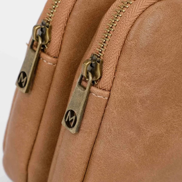 Mimì-Muà Borsa a tracolla con accessori in ottone Taupe M8-Y201247 - immagine 6