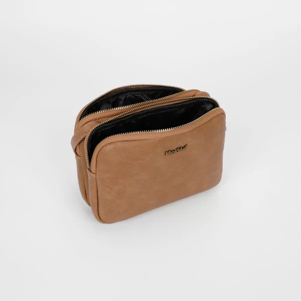 Mimì-Muà Borsa a tracolla con accessori in ottone Taupe M8-Y201247 - immagine 7