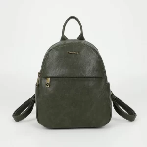 Mimì-Muà Zaino con accessori in ottone Verde militare M8-Y201248