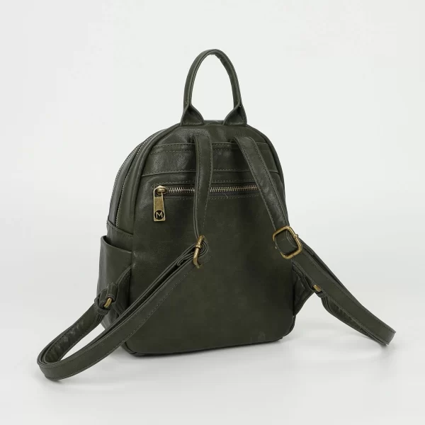 Mimì-Muà Zaino con accessori in ottone Verde militare M8-Y201248 - immagine 2