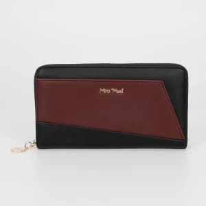 Mimì-Muà Portafoglio Grande Nero/Bordeaux M9-Z201361